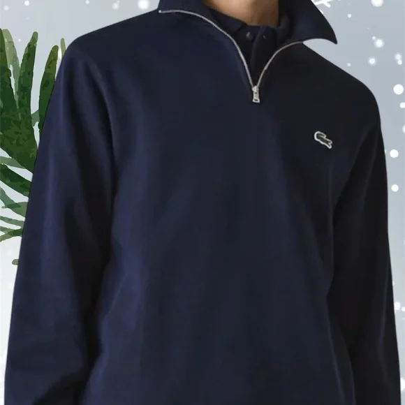 COPY - LACOSTEMen’s Knitwear Quarter Zip Sweater